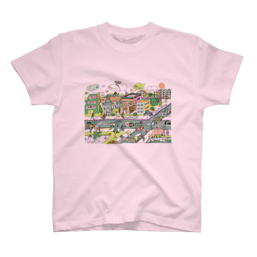 ポッピーな街 スタンダードTシャツ