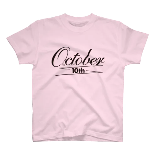 Octoberロゴtシャツ（黒文字） スタンダードTシャツ