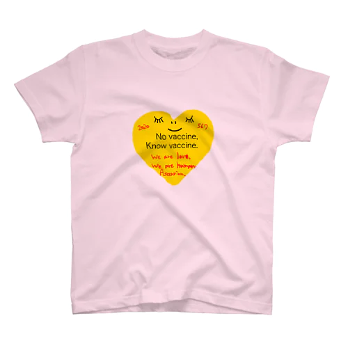 NO 567  VACCINE HEART Regular Fit T-Shirt