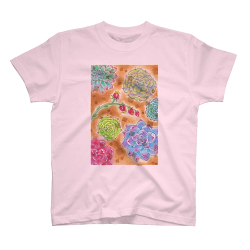 T-29 Echeveria chip Regular Fit T-Shirt