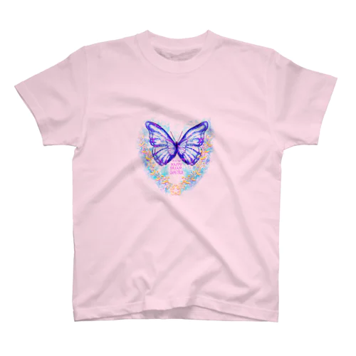 🌈happy✨dream🦋butterfly🌟🌈夢が叶った蝶✨🌈🌟🍷 スタンダードTシャツ