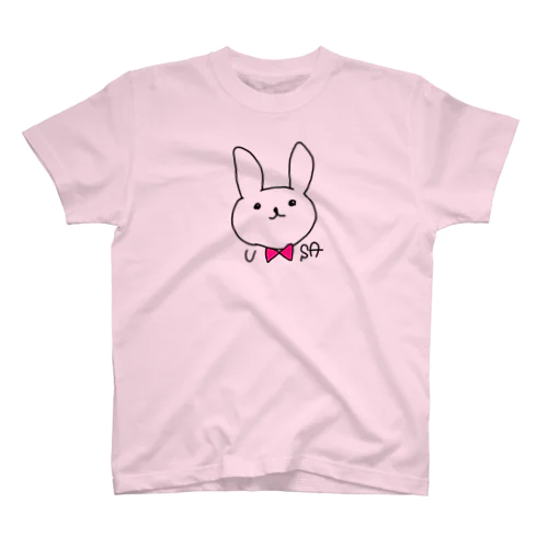 うさTシャツ(ピンクリボン) スタンダードTシャツ