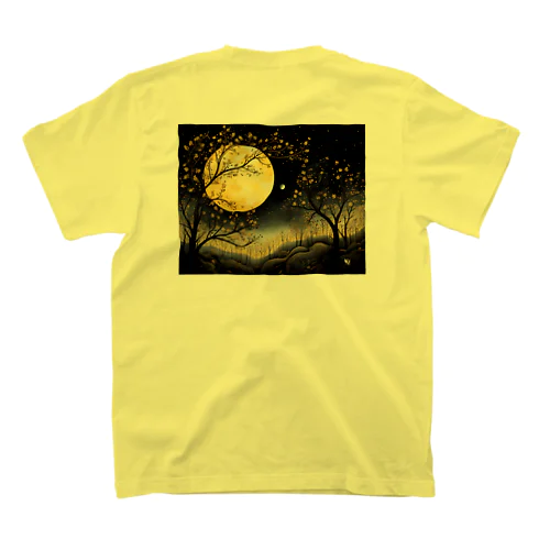 Moon 黄金色の月 Regular Fit T-Shirt
