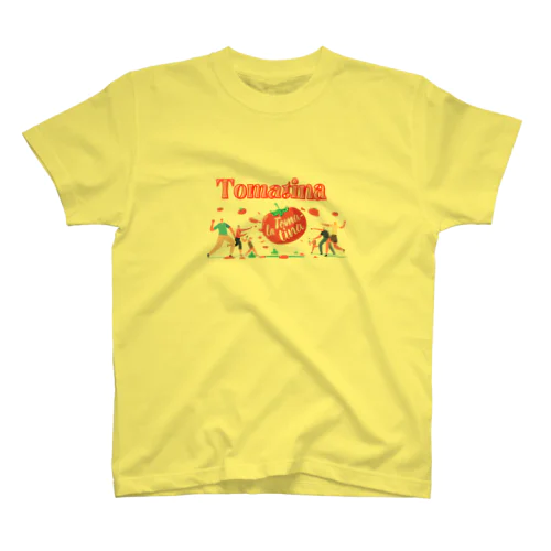 トマト祭りTシャツ【スペイン語Tシャツ】 Regular Fit T-Shirt