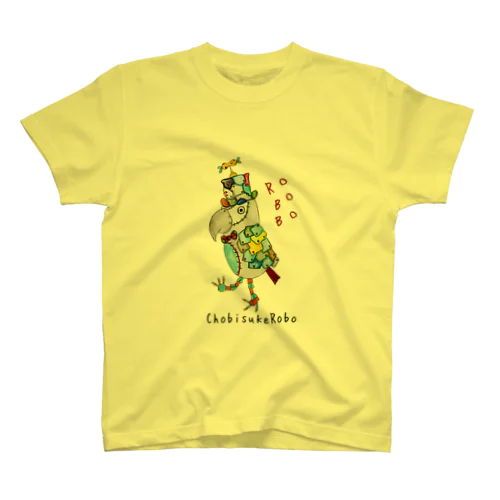  ROBOBO ヨウムのちょびすけロボ  Regular Fit T-Shirt