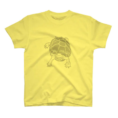 クサガメ Smiley Boggie (GY) スタンダードTシャツ