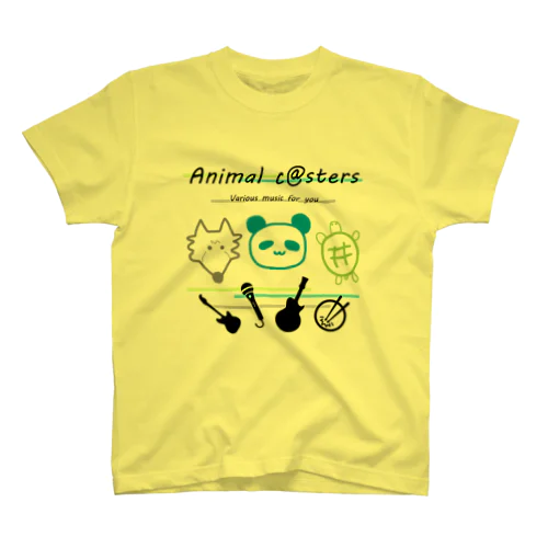 Animal c@sters ゆるデザイン Regular Fit T-Shirt