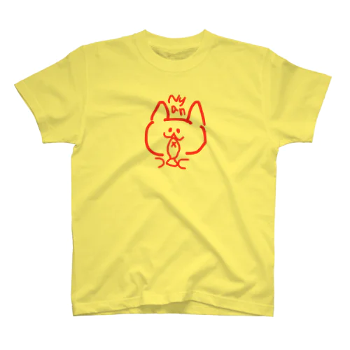 お絵描きオムライス(ねこ) スタンダードTシャツ