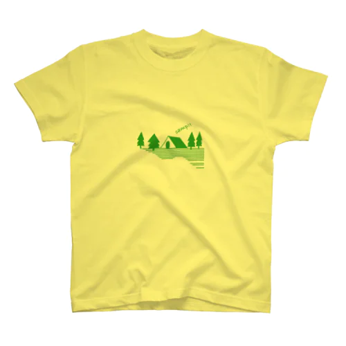 キャンプ２ グリーン Regular Fit T-Shirt