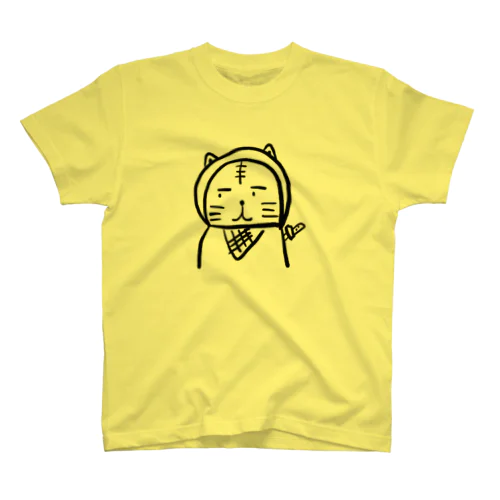 【チャリティ】横目ニャンジャ（忍者ネコ） Regular Fit T-Shirt