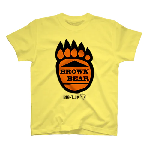 BROWN BEAR 足跡Tシャツ Regular Fit T-Shirt