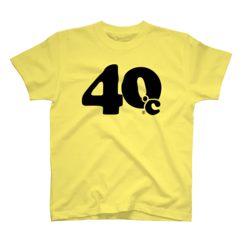 40℃シンプルロゴtシャツ（黒文字） スタンダードTシャツ