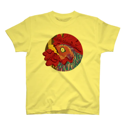 ZODIAC rooster（酉）　円 スタンダードTシャツ