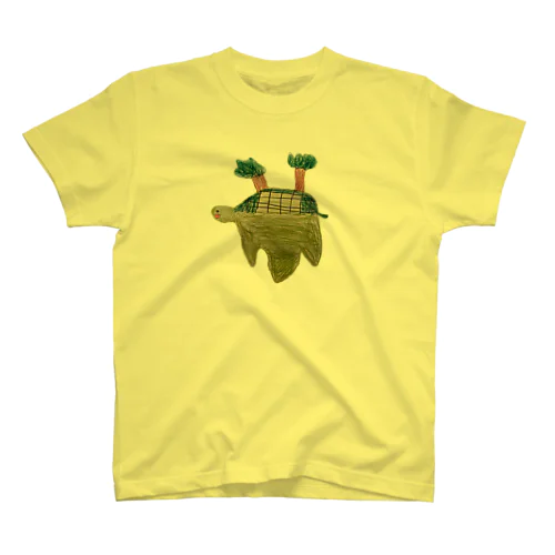 しまがめ Regular Fit T-Shirt