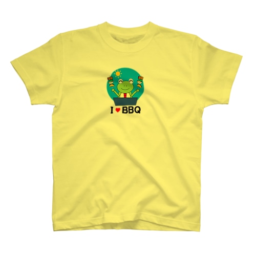 BBQ大好きかえるさん Regular Fit T-Shirt