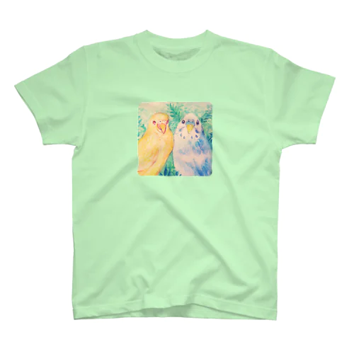 twinセキセイインコ スタンダードTシャツ