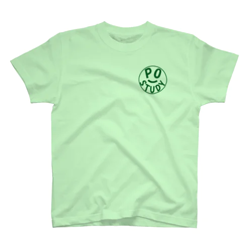 PO Study(Green) Regular Fit T-Shirt