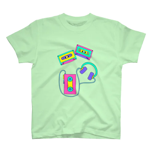 90'S LOVE -ウォークマンとカセットテープ スタンダードTシャツ