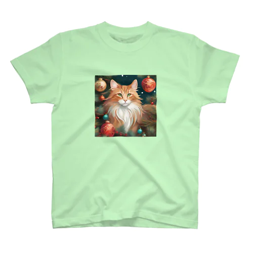 猫　クリスマス スタンダードTシャツ