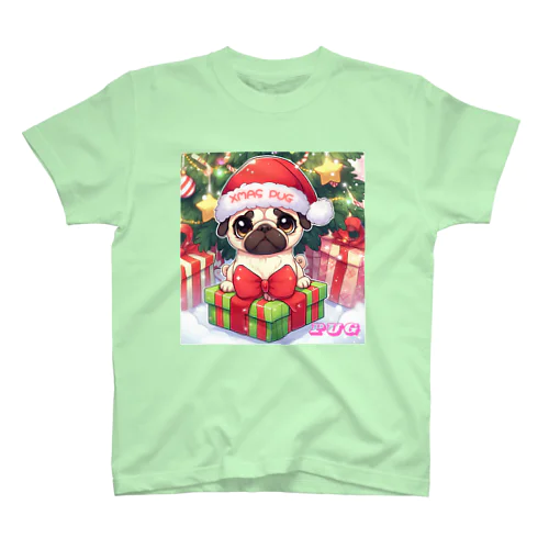 Xmas PUG スタンダードTシャツ