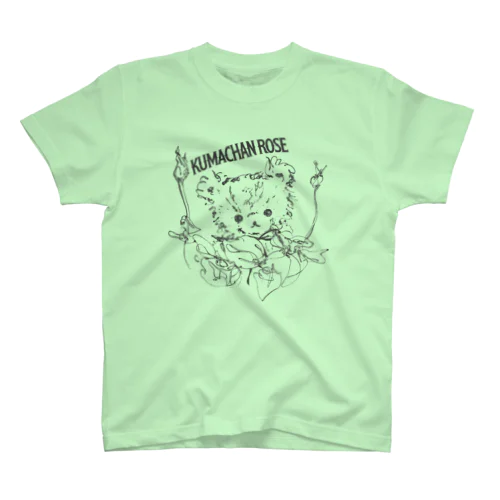 ローズちゃんと薔薇の蕾（ダークグレー） Regular Fit T-Shirt