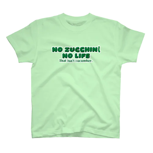 NO ZUCCHINI NO LIFE スタンダードTシャツ