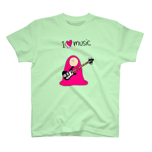 I LOVE MUSIC - アイラヴミュージック エレクトリックベースVer.  スタンダードTシャツ