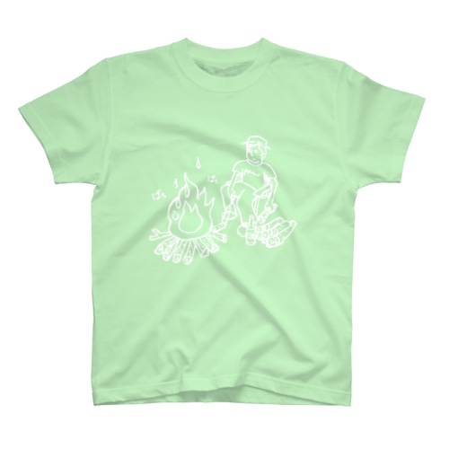 たきび01(白文字) Regular Fit T-Shirt