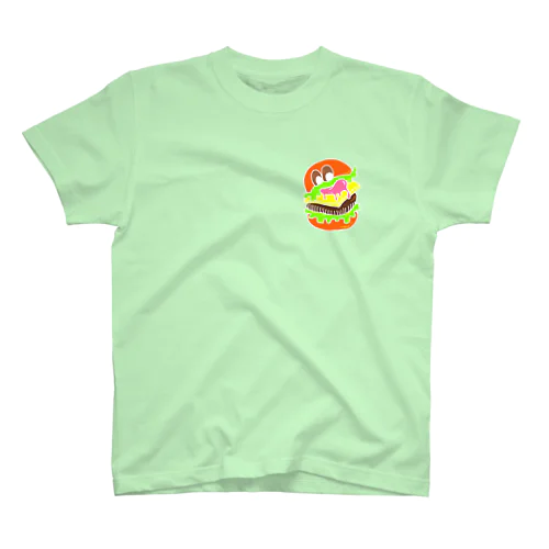 Hamburger monster neon スタンダードTシャツ