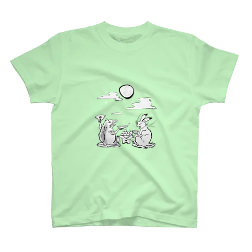 鳥獣戯画オリジナル001－お月見 Regular Fit T-Shirt
