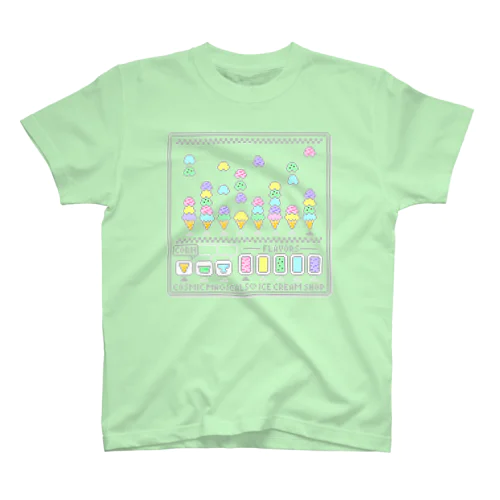 8bit★ice cream shop game スタンダードTシャツ