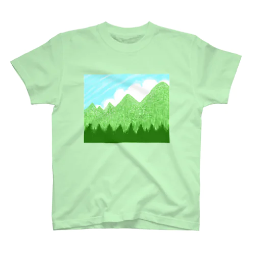 ☁️青空と雲☁️と青い山脈🗻ズ Regular Fit T-Shirt