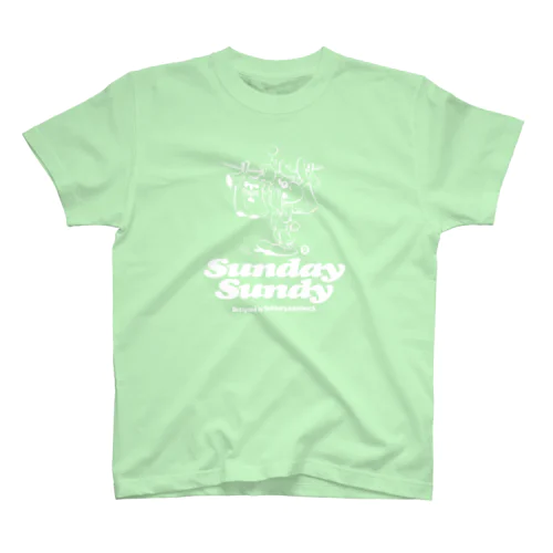 SUNDAY SUNDY No.2 (白ロゴ) スタンダードTシャツ