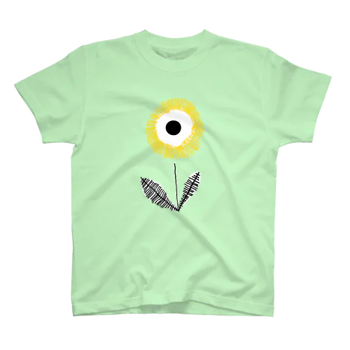 フラワーデザイン「YELLOW FLOWER」 スタンダードTシャツ