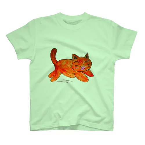 茶色のねこ Regular Fit T-Shirt