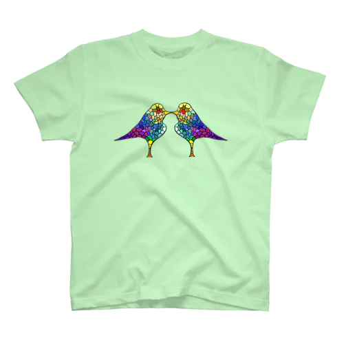 Glassy Kingfisher kiss Regular Fit T-Shirt