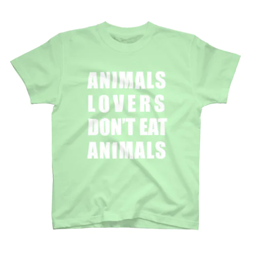 Animals lovers (white/clear) スタンダードTシャツ