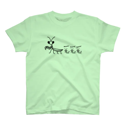 カマキリ親子 Mantis Baby's スタンダードTシャツ