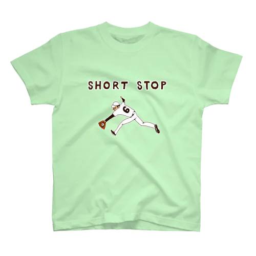野球デザイン「ショート」（Tシャツ・パーカー・グッズ・ETC） スタンダードTシャツ