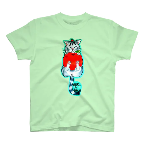 りんご狩り猫ちゃん Regular Fit T-Shirt