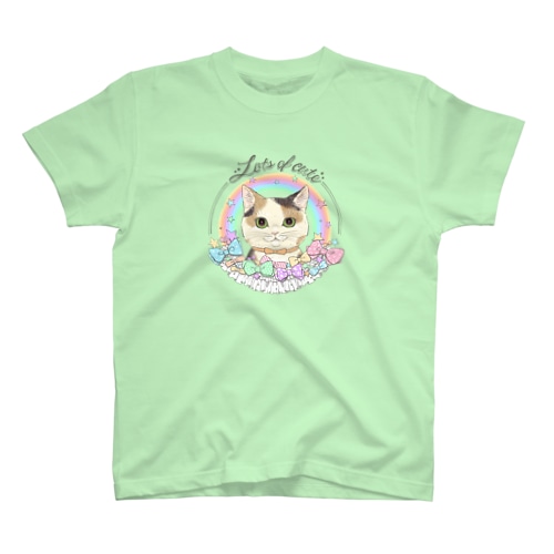 Lots of cute 〜フリルとリボンと三毛猫と〜 Regular Fit T-Shirt