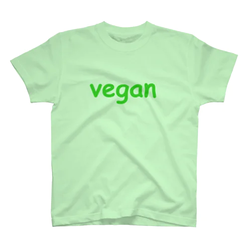 vegan（緑ロゴ） Regular Fit T-Shirt