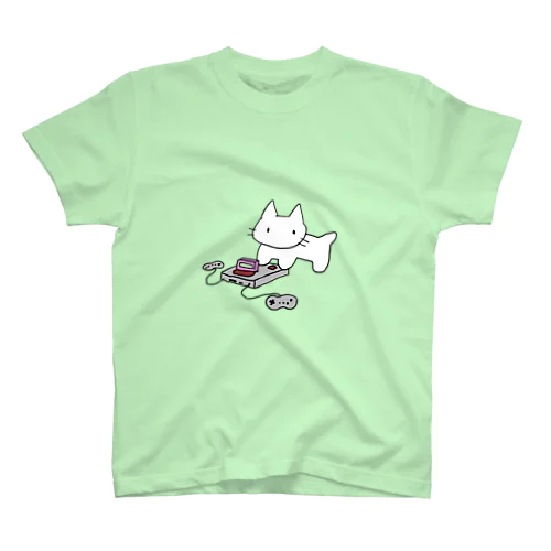 ねこオンザゲーム スタンダードTシャツ