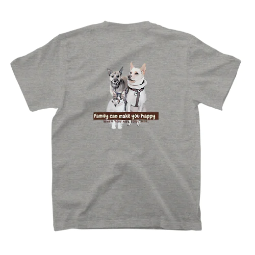 夏の「元保護犬の竜之助とアッチャンねる」 スタンダードTシャツ