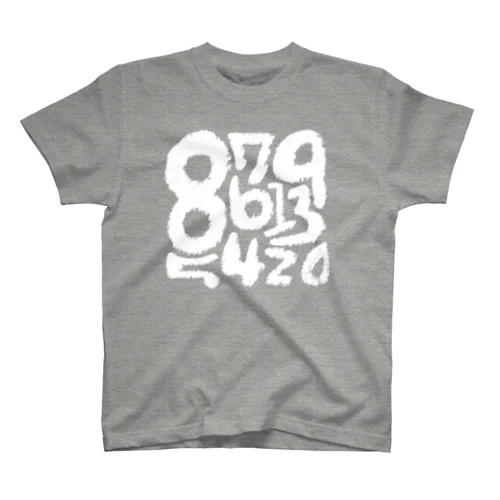 NUMBER＿Tシャツ（ホワイト） Regular Fit T-Shirt