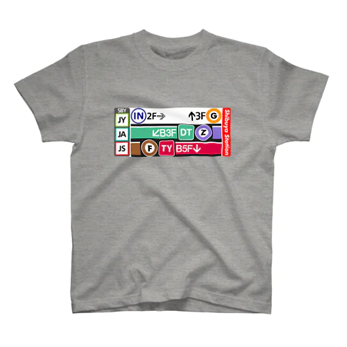 鉄道 総天然色！ 渋谷駅Tシャツ Regular Fit T-Shirt