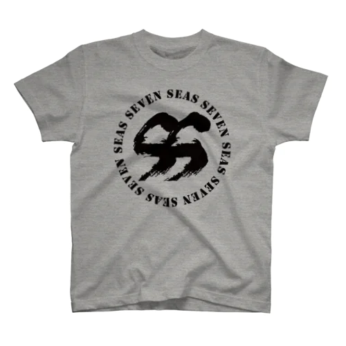 Seven Seas ロゴ（黒文字） Regular Fit T-Shirt