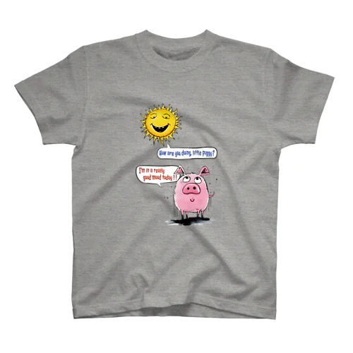 "How are you doing, little piggy?" Regular Fit T-Shirt