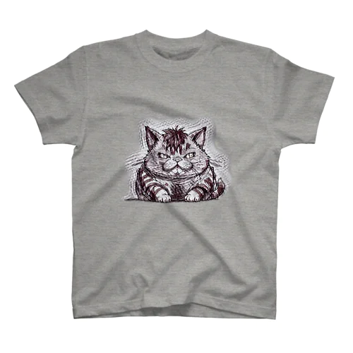 餌をくれBYふて猫 スタンダードTシャツ