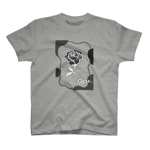 Black Rose Monotone スタンダードTシャツ